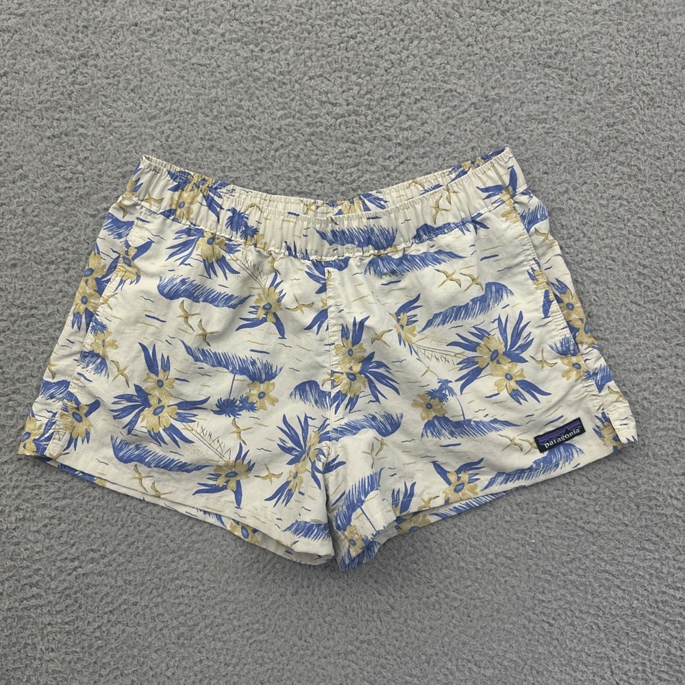 Patagonia Barely Baggies Shorts 2.5" Floral Athletic Outdoor Beach Women's XS